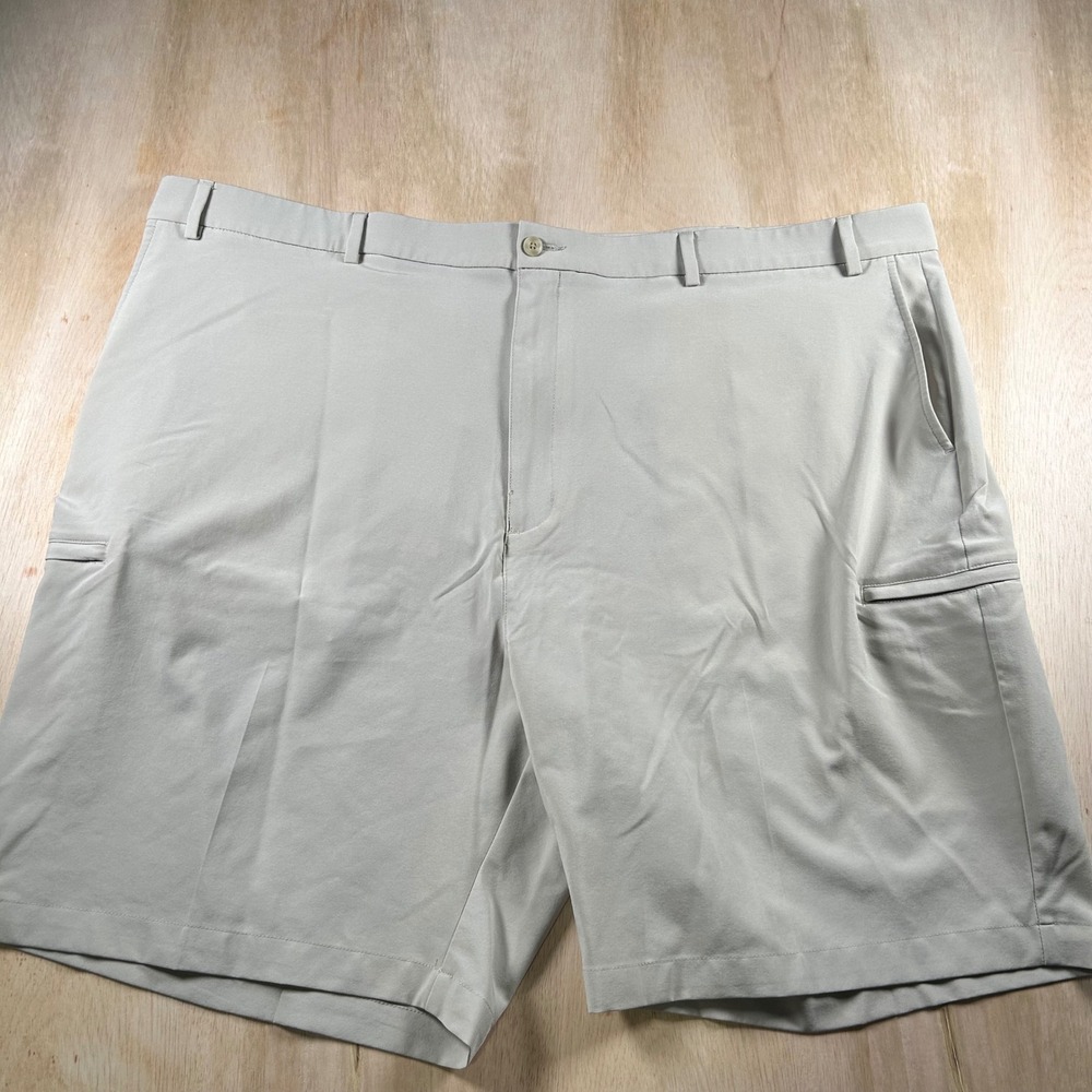 Pro Tour Mens Gray Flat Front Golf Performance Shorts Size 50